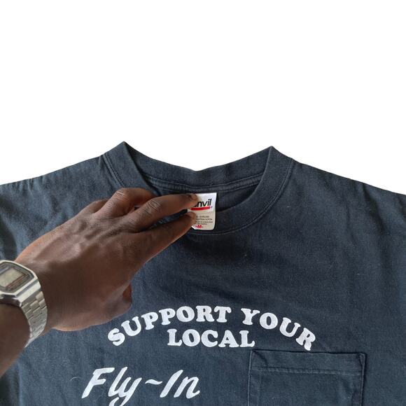 vintage local fly in wheels tee size medium - Picture 2 of 4